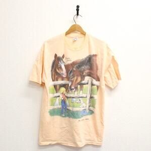 Vintage St. Louis Missouri Horses T Shirt Large